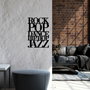 Wallity We Love Music - M Escultura de pared de metal negra
